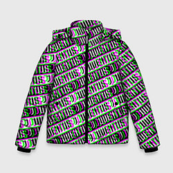 Куртка зимняя для мальчика Juventus glitch pattern, цвет: 3D-светло-серый