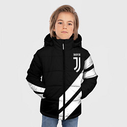 Куртка зимняя для мальчика Juventus line white, цвет: 3D-черный — фото 2