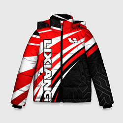 Куртка зимняя для мальчика Lixiang- red sport uniform, цвет: 3D-светло-серый