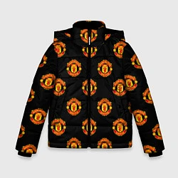 Куртка зимняя для мальчика Manchester United Pattern, цвет: 3D-светло-серый