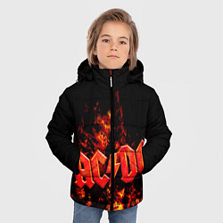 Куртка зимняя для мальчика AC/DC Flame, цвет: 3D-красный — фото 2