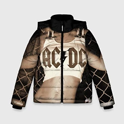Куртка зимняя для мальчика AC/DC Girl, цвет: 3D-черный