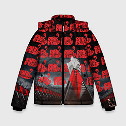 Куртка зимняя для мальчика Pink Floyd Pattern, цвет: 3D-красный
