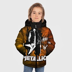 Куртка зимняя для мальчика Metallica: James Hetfield, цвет: 3D-черный — фото 2