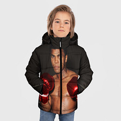 Куртка зимняя для мальчика Мухаммед Али, цвет: 3D-светло-серый — фото 2