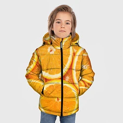 Куртка зимняя для мальчика Апельсин, цвет: 3D-черный — фото 2