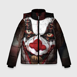 Куртка зимняя для мальчика Зомби клоун, цвет: 3D-черный