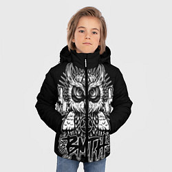 Куртка зимняя для мальчика BMTH Owl, цвет: 3D-красный — фото 2