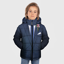 Куртка зимняя для мальчика Жених, цвет: 3D-черный — фото 2