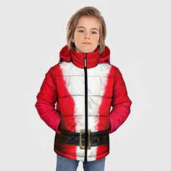 Куртка зимняя для мальчика Дед мороз, цвет: 3D-черный — фото 2