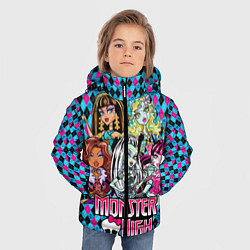 Куртка зимняя для мальчика Monster High, цвет: 3D-светло-серый — фото 2