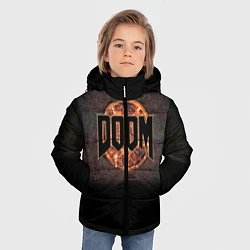Куртка зимняя для мальчика DOOM Fire, цвет: 3D-красный — фото 2