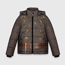 Куртка зимняя для мальчика Шинель, цвет: 3D-светло-серый