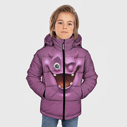 Куртка зимняя для мальчика Пластилиновый смайл, цвет: 3D-черный — фото 2