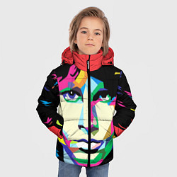 Куртка зимняя для мальчика Jim morrison, цвет: 3D-черный — фото 2