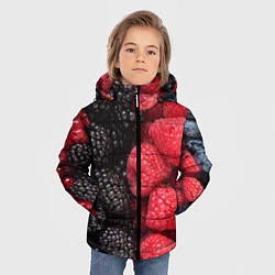Куртка зимняя для мальчика Ягодная, цвет: 3D-черный — фото 2