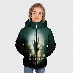 Куртка зимняя для мальчика X-files: Alien hand, цвет: 3D-светло-серый — фото 2