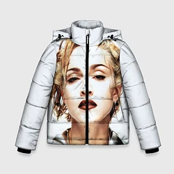 Куртка зимняя для мальчика Мадонна, цвет: 3D-черный