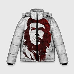 Куртка зимняя для мальчика Че Гевара, цвет: 3D-светло-серый