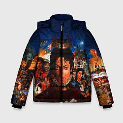 Куртка зимняя для мальчика Michael Jackson: Pop King, цвет: 3D-светло-серый