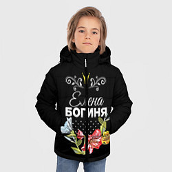 Куртка зимняя для мальчика Богиня Елена, цвет: 3D-светло-серый — фото 2