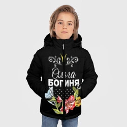 Куртка зимняя для мальчика Богиня Ольга, цвет: 3D-красный — фото 2