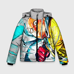 Куртка зимняя для мальчика One Punch Man Rage, цвет: 3D-черный