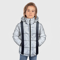 Куртка зимняя для мальчика Рубашка с подтяжками, цвет: 3D-черный — фото 2