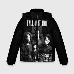 Куртка зимняя для мальчика Fall out boy band, цвет: 3D-светло-серый