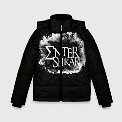 Куртка зимняя для мальчика Enter Shikari, цвет: 3D-черный