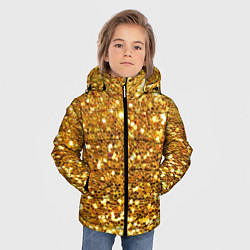 Куртка зимняя для мальчика Золотое мерцание, цвет: 3D-красный — фото 2
