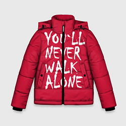 Куртка зимняя для мальчика You'll never walk alone, цвет: 3D-светло-серый