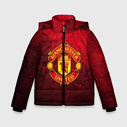 Куртка зимняя для мальчика Манчестер Юнайтед, цвет: 3D-красный