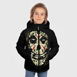 Куртка зимняя для мальчика Misfits: Death Face, цвет: 3D-светло-серый — фото 2