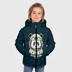 Куртка зимняя для мальчика Космонавт 8, цвет: 3D-черный — фото 2
