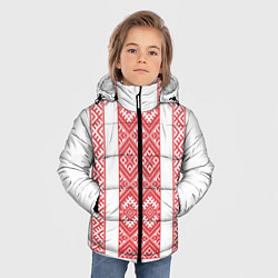 Куртка зимняя для мальчика Вышивка 46, цвет: 3D-красный — фото 2