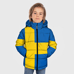 Куртка зимняя для мальчика Швеция, цвет: 3D-черный — фото 2