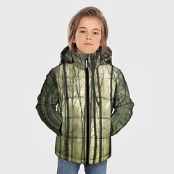Куртка зимняя для мальчика Чарующий лес, цвет: 3D-черный — фото 2