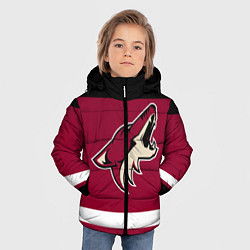 Куртка зимняя для мальчика Arizona Coyotes, цвет: 3D-красный — фото 2