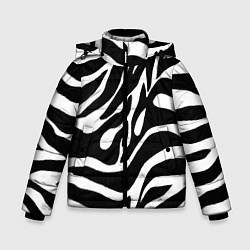 Куртка зимняя для мальчика Зебра, цвет: 3D-светло-серый