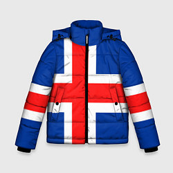 Куртка зимняя для мальчика Исландия, цвет: 3D-черный