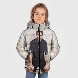 Куртка зимняя для мальчика Улыбчивый Месси, цвет: 3D-красный — фото 2