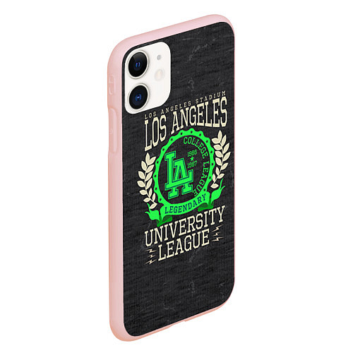 Чехол iPhone 11 матовый Team t-shirt 19 / 3D-Светло-розовый – фото 2