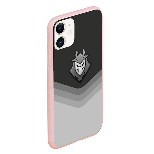 Чехол iPhone 11 матовый G2 Esports Uniform / 3D-Светло-розовый – фото 2