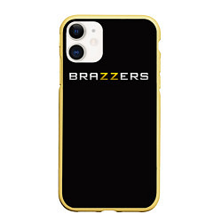 Чехол iPhone 11 матовый Brazzers, цвет: 3D-желтый