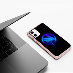 Чехол iPhone 11 матовый EnVyUs: Black collection, цвет: 3D-светло-розовый — фото 2