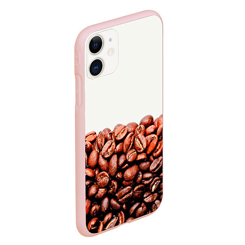 Чехол iPhone 11 матовый Coffee / 3D-Светло-розовый – фото 2