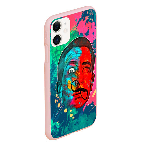 Чехол iPhone 11 матовый Dali Art / 3D-Светло-розовый – фото 2