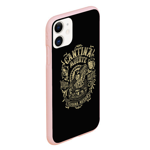 Чехол iPhone 11 матовый Cantina Muente / 3D-Светло-розовый – фото 2