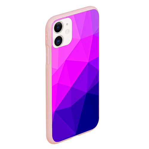 Чехол iPhone 11 матовый Geometrica / 3D-Светло-розовый – фото 2